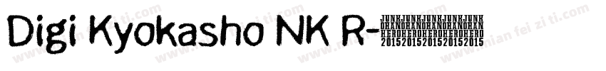 Digi Kyokasho NK R字体转换